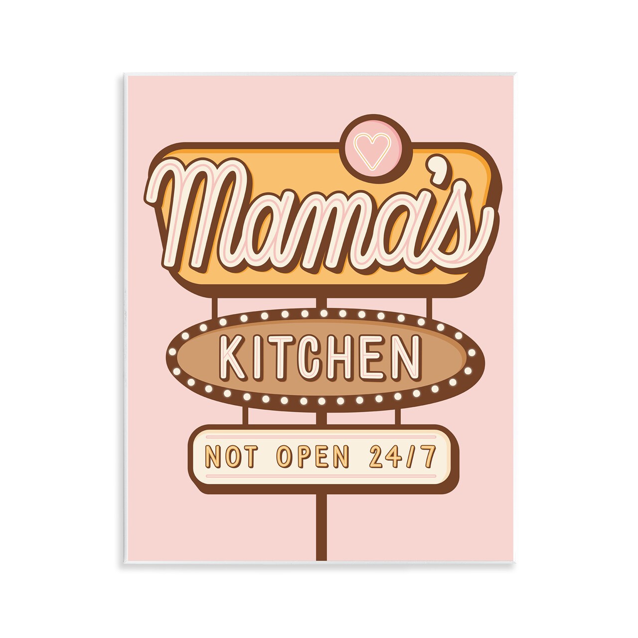 Stupell Industries Retro Mama's Kitchen Wall Plaque Art Design by Jalynn Heerdt
